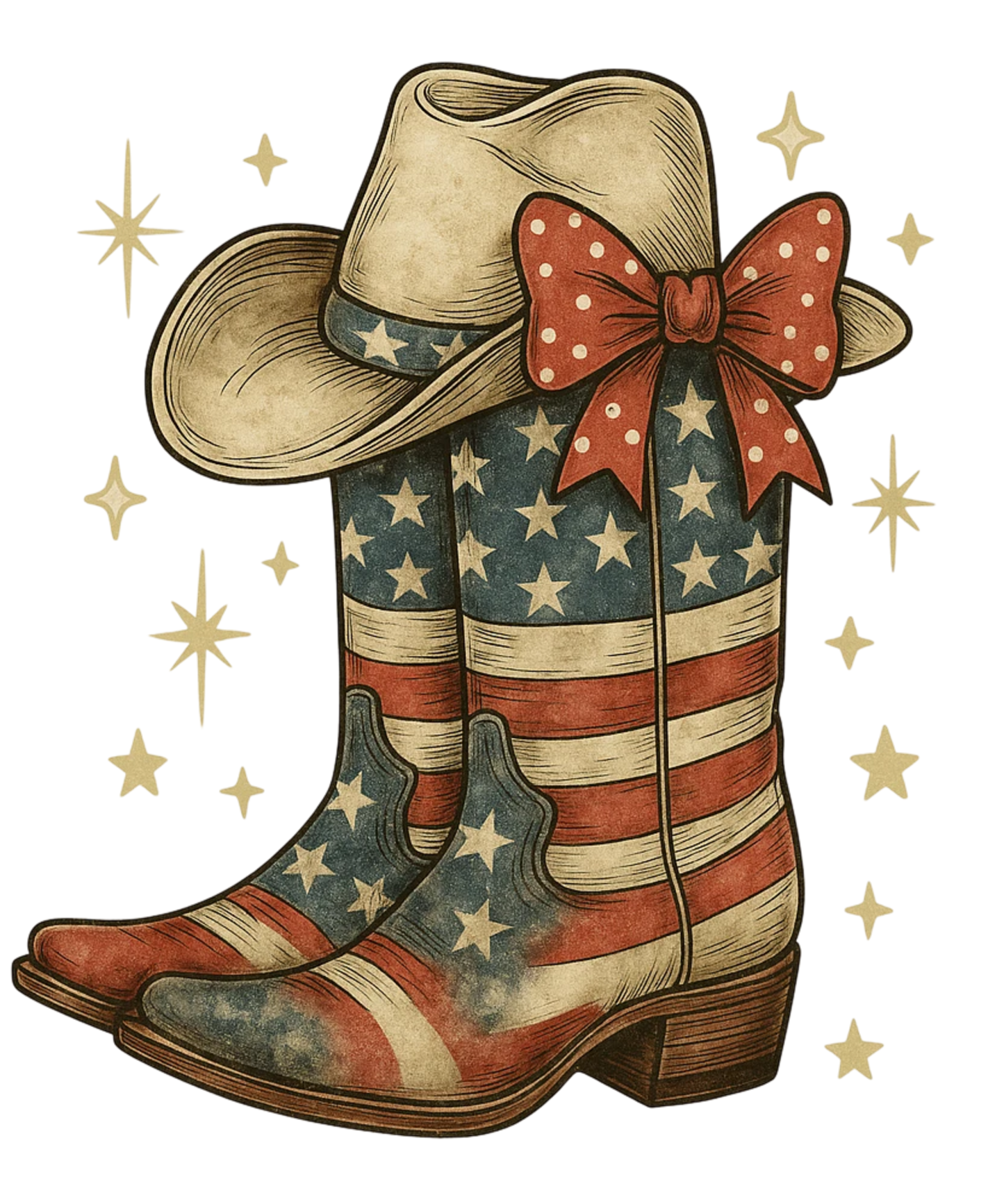 Floral cowgirl coquette