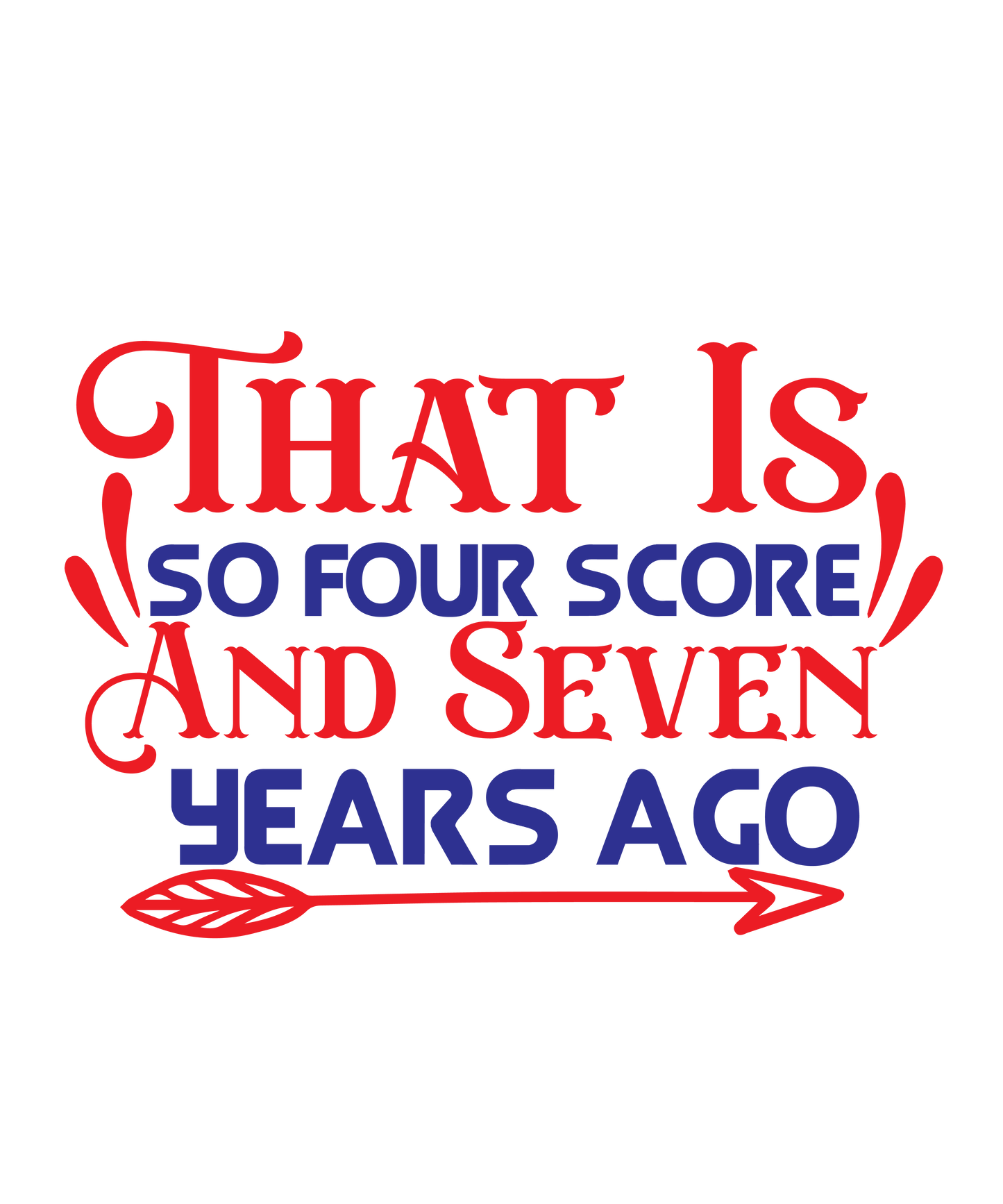 That Is So Four Score And Seven Years Ago