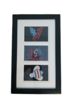 Custom Framed Embroidery