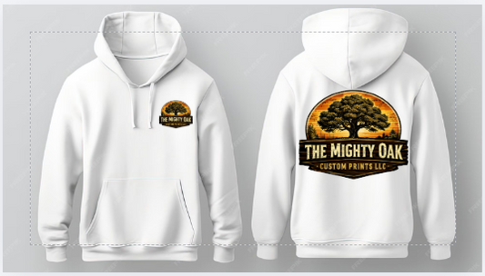 Custom Pullover Hoodie - Upload Your Design (DTF Printing)